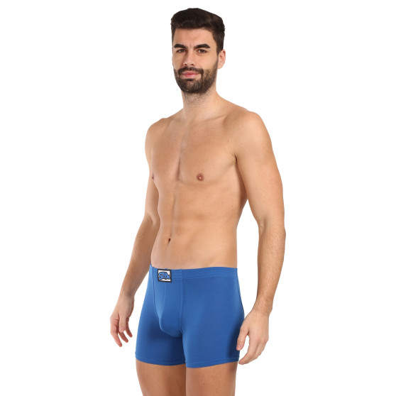 Boxers para hombre Styx largo clásico elástico azul (F1167)