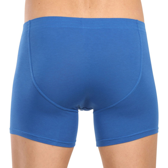 Boxers para hombre Styx largo clásico elástico azul (F1167)