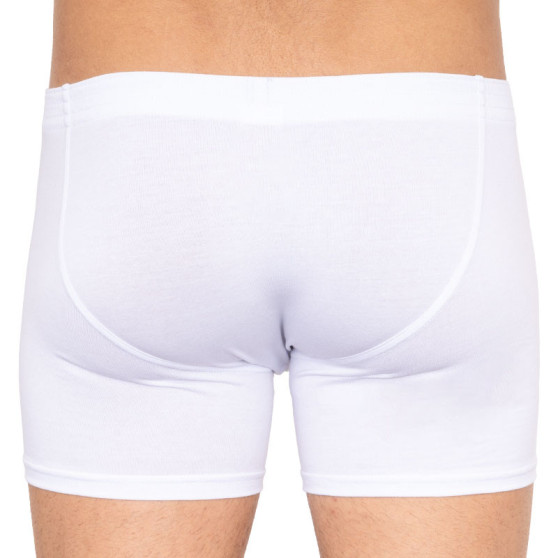 3PACK Boxers para hombre Styx largo clásico elástico blanco (3F1061)