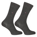 2PACK calcetines de hombre Tommy Hilfiger alto gris (371111 030)