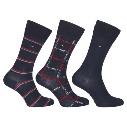 3PACK calcetines de hombre Tommy Hilfiger multicolor (701224445 001)