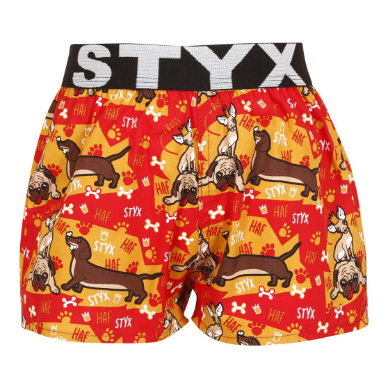 3PACK Pantalón corto niño Styx art sports goma multicolor (3BJ15245)