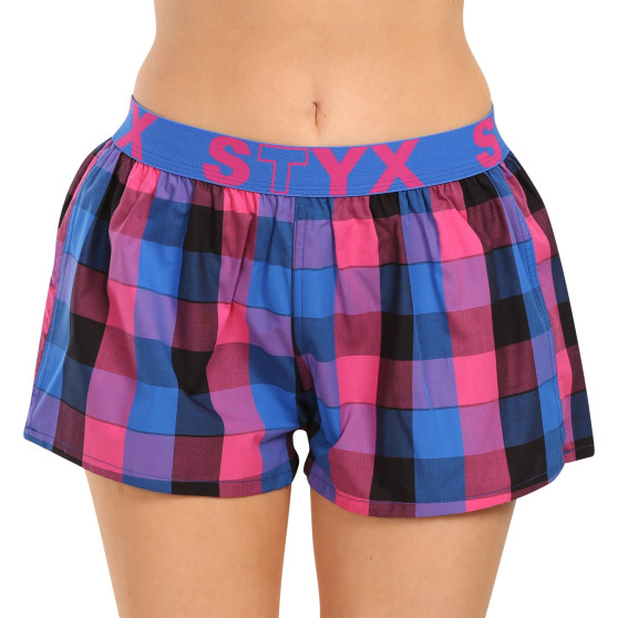 3PACK Calzones de mujer Styx deportivo elástico multicolor (3T10812)