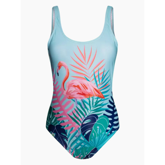 Alegre bañador de una pieza para mujer Dedoles Wild Flamingo (D-W-SCL-S-OPS-C-1212)