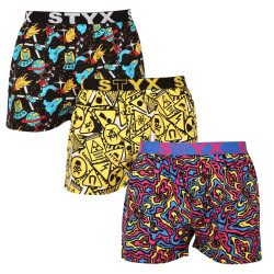 3PACK short hombre Styx art sports goma multicolor (3B13001)