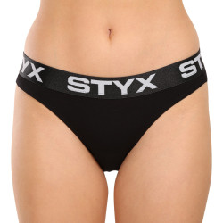 Braga de mujer Styx deportiva elástica negra (IK960)