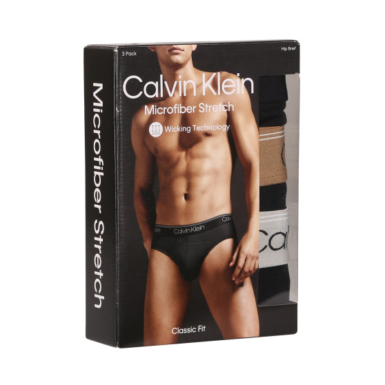 3PACK calzoncillos para hombre Calvin Klein negro (NB2568A-GF0)