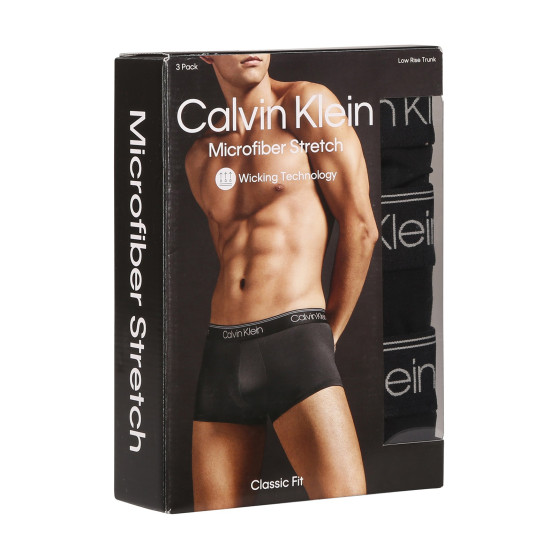 3PACK Boxers para hombre Calvin Klein negro (NB2569A-UB1)