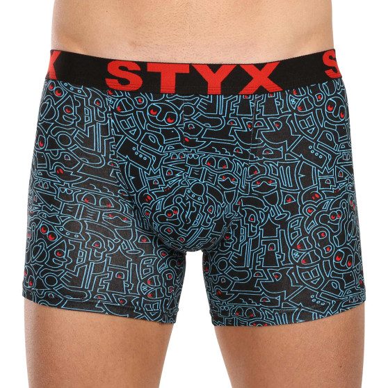 Boxers para hombre Styx long art sports rubber doodle (U1256/2)