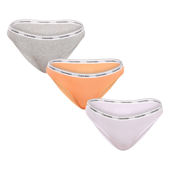 3PACK bragas de mujer Calvin Klein multicolor (QD5207E-NPA)