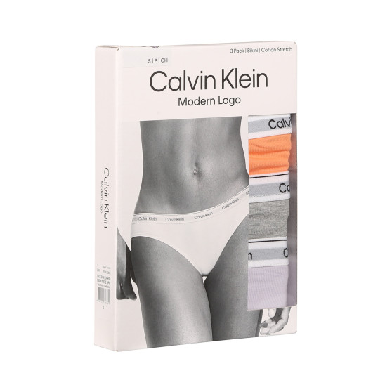 3PACK bragas de mujer Calvin Klein multicolor (QD5207E-NPA)