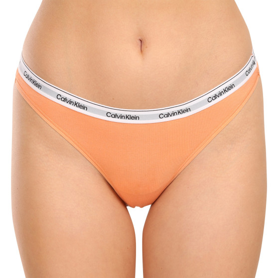 3PACK tanga de mujer Calvin Klein multicolor (QD5209E-NPA)