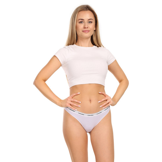 3PACK tanga de mujer Calvin Klein multicolor (QD5209E-NPA)