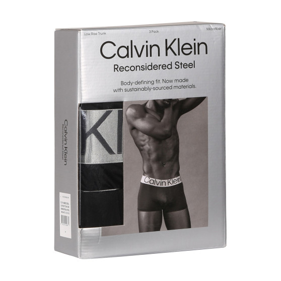 3PACK Boxers para hombre Calvin Klein negro (NB3074A-MHQ)