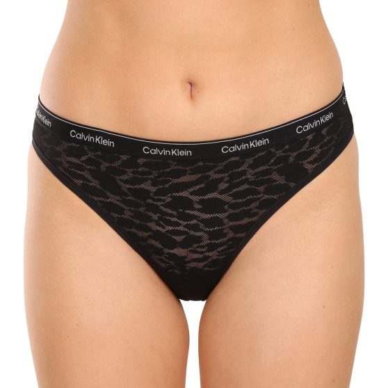 3PACK bragas de mujer Calvin Klein negro (QD5069E-UB1)