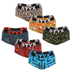 6PACK bragas de mujer Styx art with leg multicolor (6IN12697124)