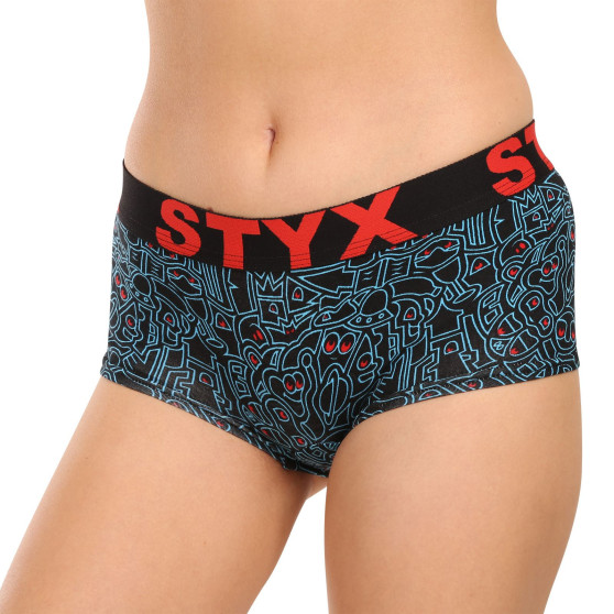 3PACK bragas de mujer Styx art with leg multicolor (3IN12672)