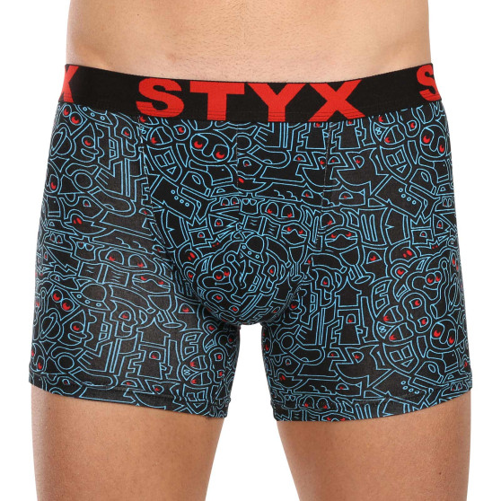 3PACK Boxers boxer hombre Styx largo arte deportes elástico multicolor (3U12672/2)