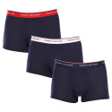 3PACK Boxers para hombre Tommy Hilfiger azul oscuro (1U87903842 904)