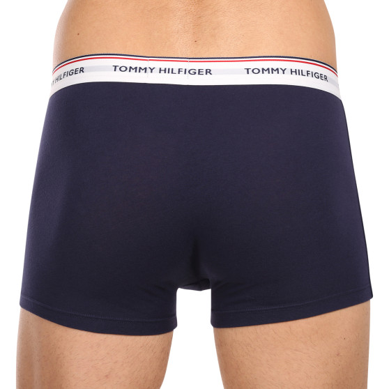 3PACK Boxers para hombre Tommy Hilfiger azul oscuro (1U87903842 904)