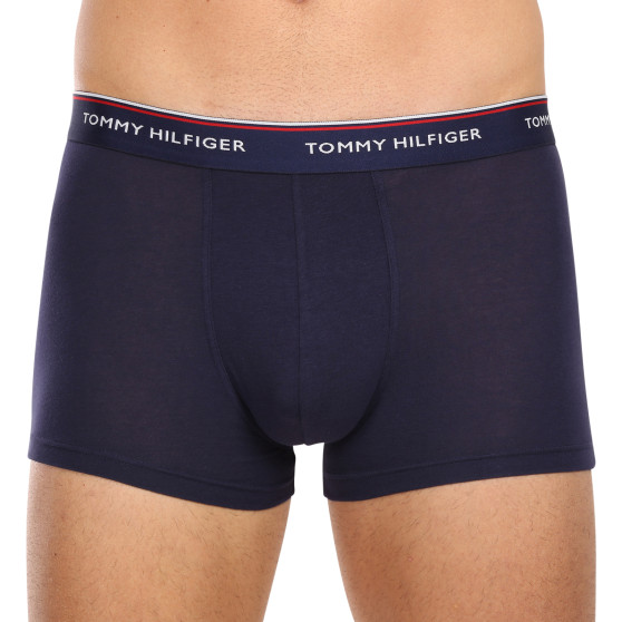 3PACK Boxers para hombre Tommy Hilfiger azul oscuro (1U87903842 904)