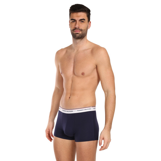 3PACK Boxers para hombre Tommy Hilfiger azul oscuro (1U87903842 904)