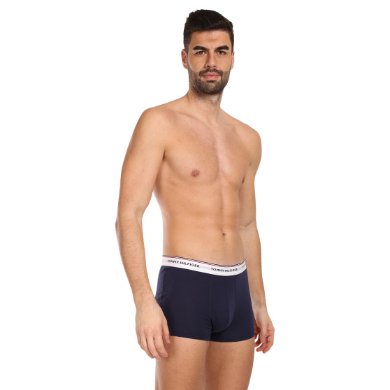 3PACK Boxers para hombre Tommy Hilfiger azul oscuro (1U87903842 904)