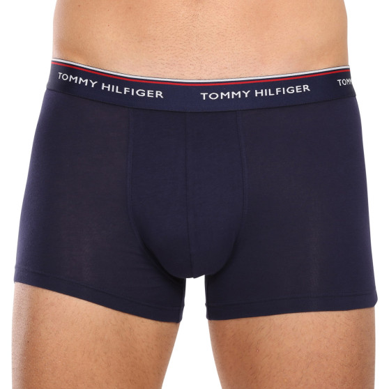 3PACK Boxers para hombre Tommy Hilfiger azul oscuro (1U87903842 409)