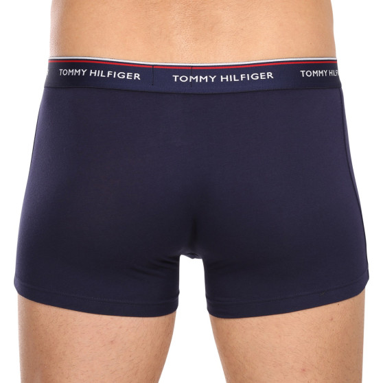 3PACK Boxers para hombre Tommy Hilfiger azul oscuro (1U87903842 409)