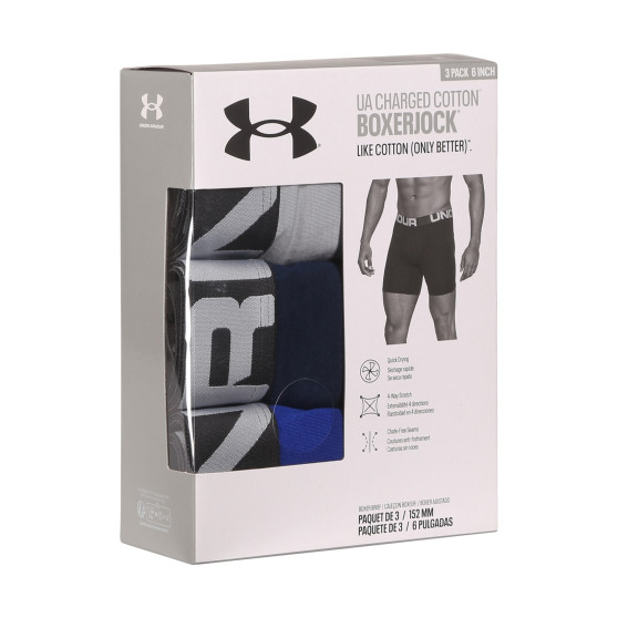 3PACK Boxers para hombre Under Armour multicolor (1363617 400)