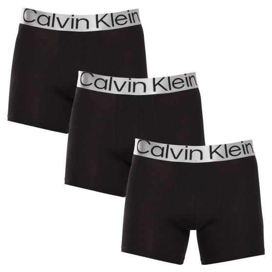 3PACK Boxers para hombre Calvin Klein negro (NB3131A-7V1)