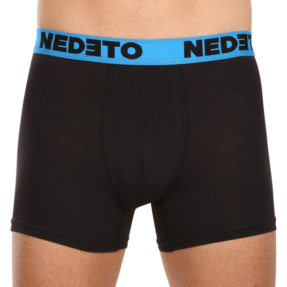 3PACK Boxers para hombre Nedeto negro (3NB002)