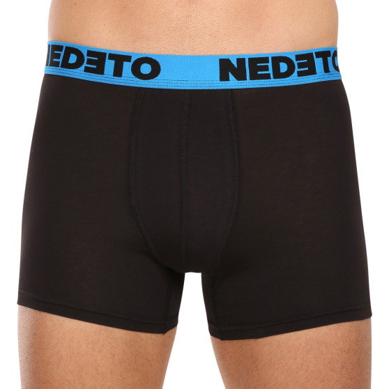 5PACK Boxers para hombre Nedeto negro (5NB002b)