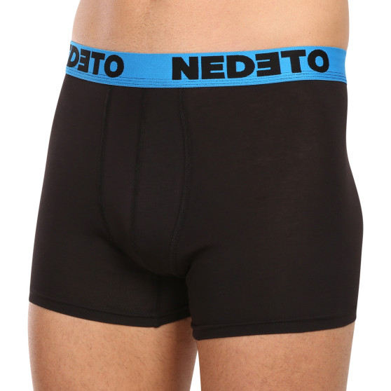 5PACK Boxers para hombre Nedeto negro (5NB002b)