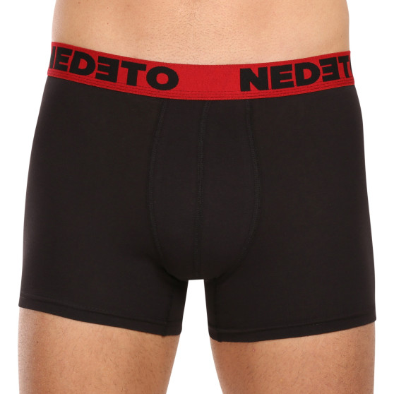 5PACK Boxers para hombre Nedeto negro (5NB002b)