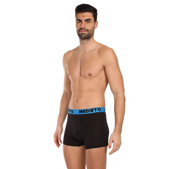 5PACK Boxers para hombre Nedeto negro (5NB002b)