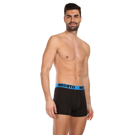 5PACK Boxers para hombre Nedeto negro (5NB002b)