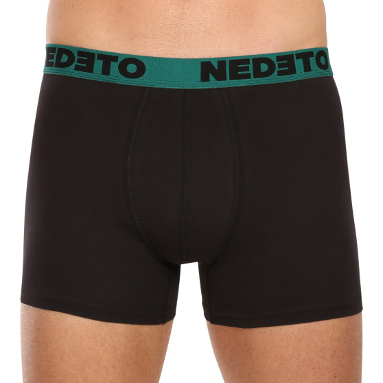 7PACK Boxers para hombre Nedeto negro (7NB002b)