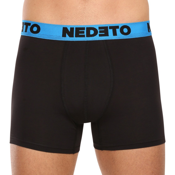 7PACK Boxers para hombre Nedeto negro (7NB002b)