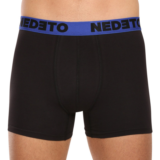 7PACK Boxers para hombre Nedeto negro (7NB002b)