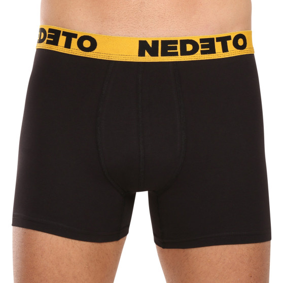 7PACK Boxers para hombre Nedeto negro (7NB002b)