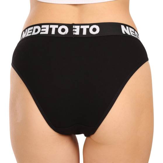 5PACK bragas de mujer Nedeto negro (5NKB001)