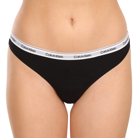 3PACK tanga de mujer Calvin Klein multicolor (QD5209E-MPI)