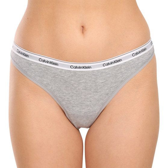 3PACK tanga de mujer Calvin Klein multicolor (QD5209E-MPI)