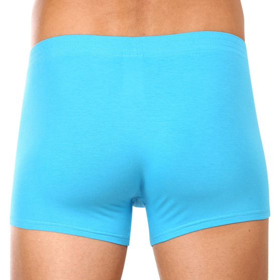 3PACK Boxers para hombre Styx goma clásica azul claro (3Q1169)