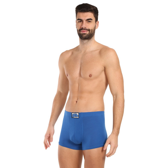 3PACK Boxers para hombre Styx goma clásica azul (3Q1167)