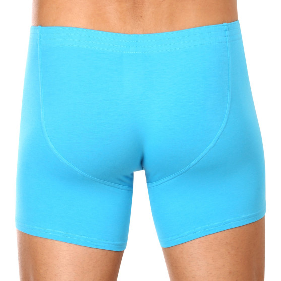 3PACK Boxers para hombre Styx long classic goma azul claro (3F1169)