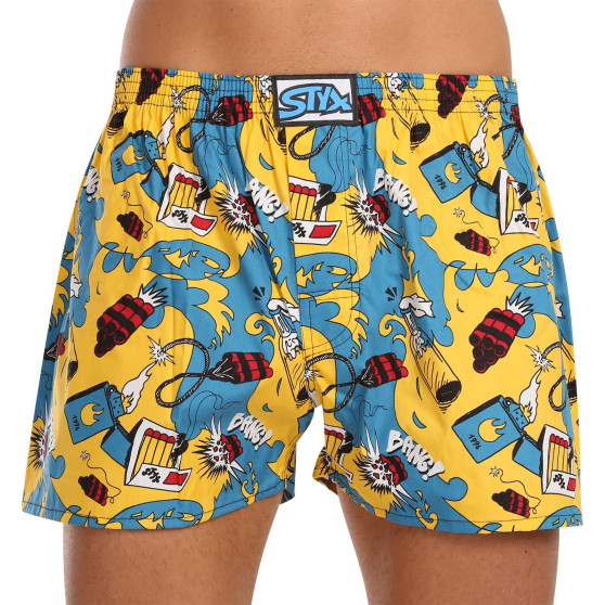 3PACK short hombre Styx art goma clásica sobredimensionado multicolor (3E16390)