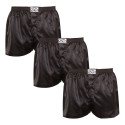 3PACK Calzones de hombre Styx classic elastic satin negro (3C0960)