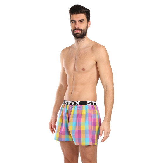 Calzones de hombre Styx elástico deportivo multicolor (B1028)